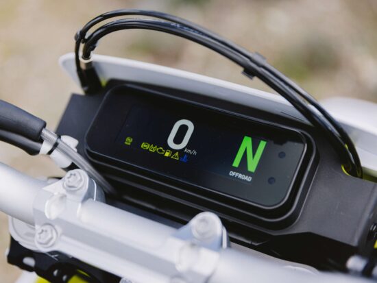 Husqvarna 701 Enduro 2026 white dashboard