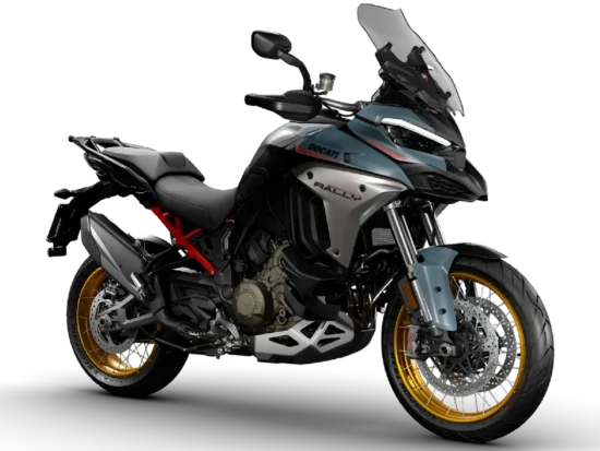 Ducati Multistrada V4 Rally 2026 Jade Green Brushed Aluminium front