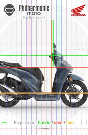 Honda SH150i 2026 Mat Jeans Blue Metallic sev4