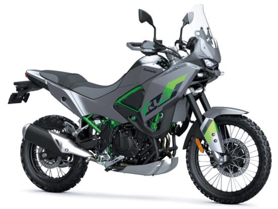Kawasaki KLE500 SE 2026 Pearl Storm Gray front