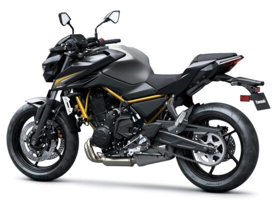 Kawasaki Z650S 2026 Metallic Matte Graphenesteel Gray Metallic Flat Spark Black back