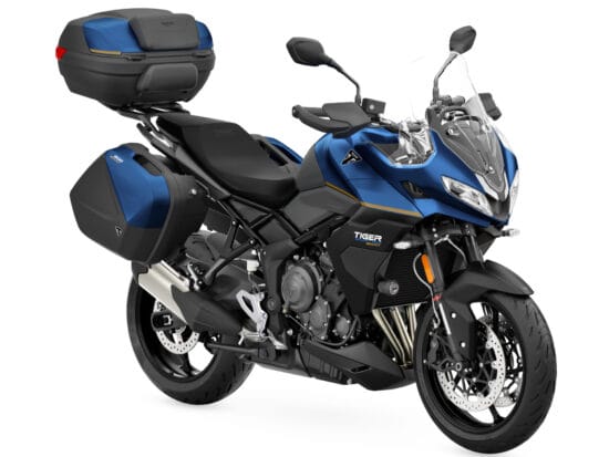 Triumph Tiger Sport 800 Tour 2026 Matt Cobalt Matt Sapphire Black front