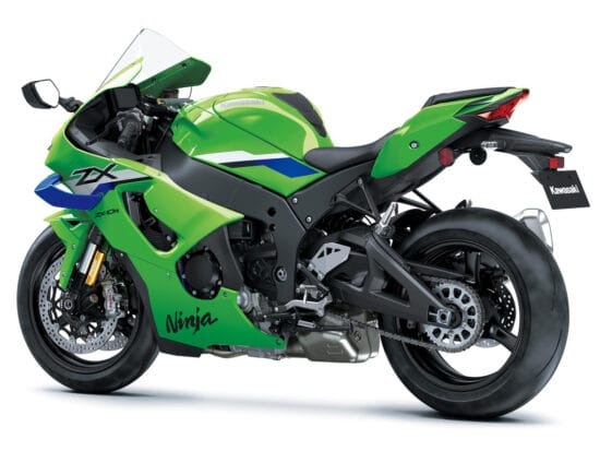 Kawasaki Ninja ZX-10R 2026 Lime Green Blue 24 back