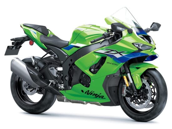 Kawasaki Ninja ZX-10R 2026 Lime Green Blue 24 front