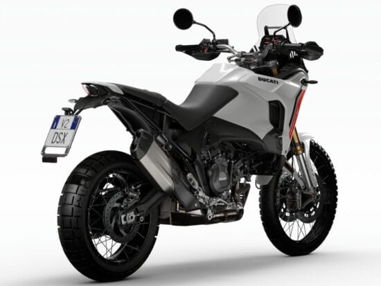 Ducati DesertX 2026 white back